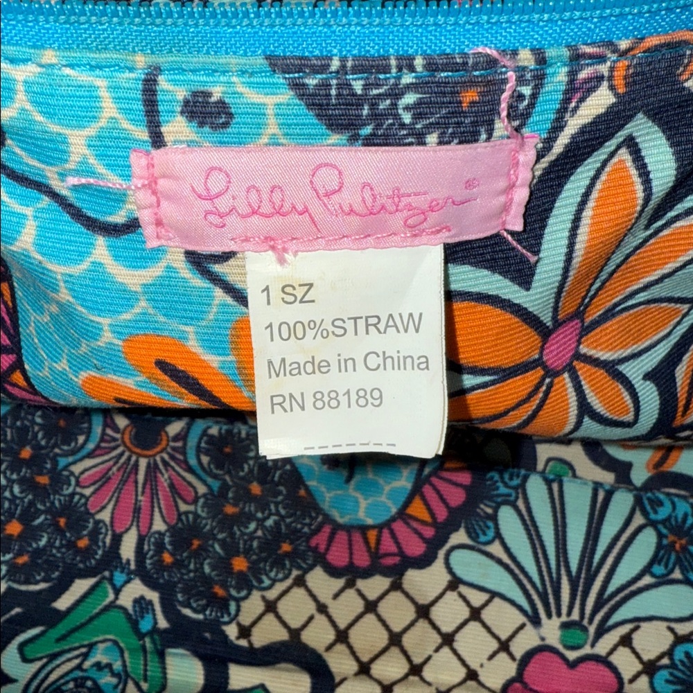 Lilly Pulitzer Lace Ivy Straw Tote Bag - Picture 15 of 17